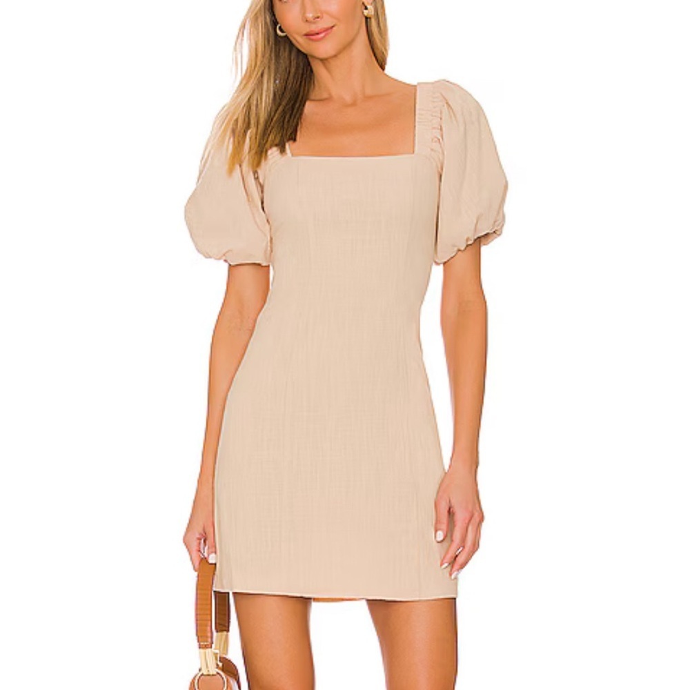 Elegant Cream Mini Dress